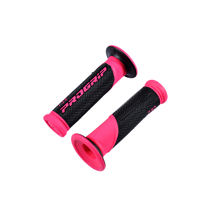 REVETEMENT/POIGNEE PROGRIP 732 NOIR/ROSE FUSHIA (PR) DOUBLE DENSITE 122MM
