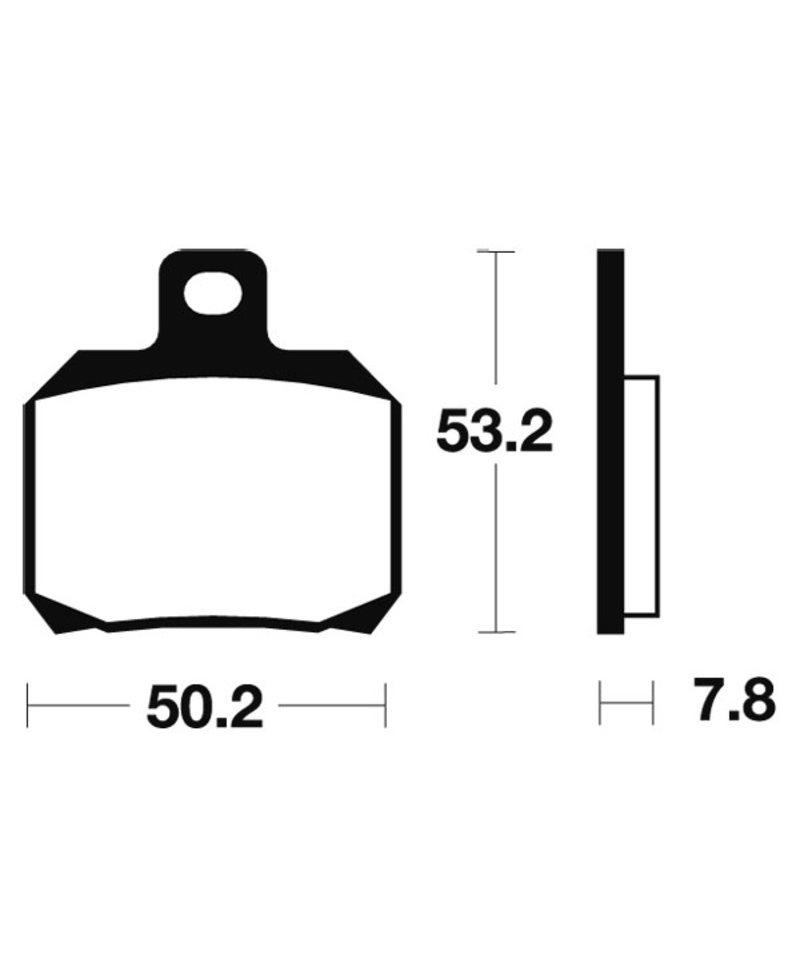 Plaquettes de frein TECNIUM Maxi Scooter metal fritte - MSS230 MSS230