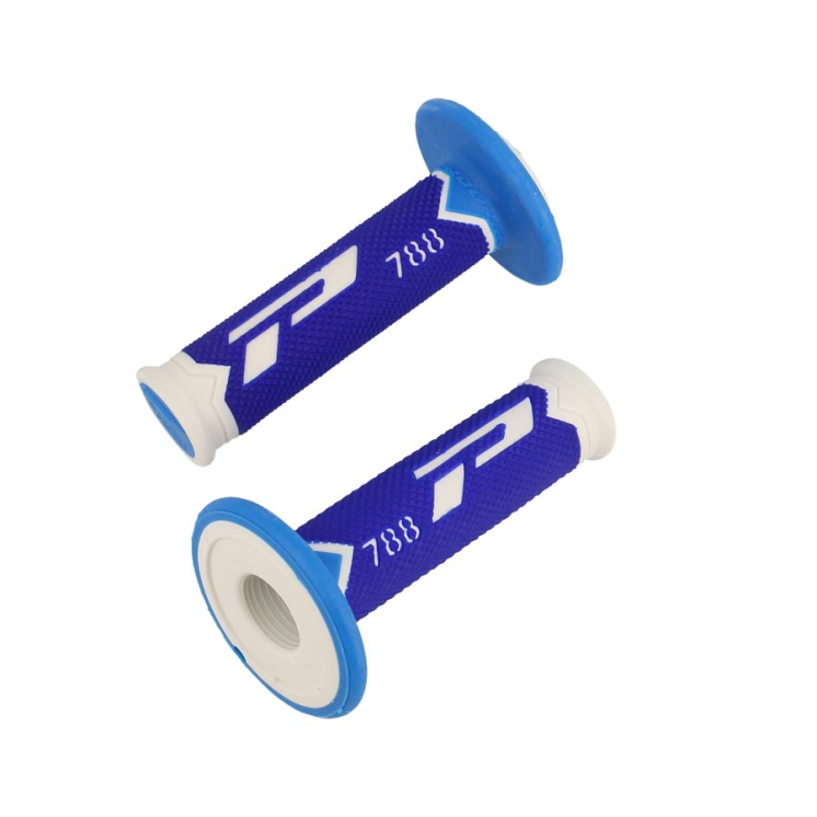 REVETEMENT/POIGNEE PROGRIP 788 BLANC/BLEU/BLEU CLAIR (PR) TRIPLE DENSITE 115MM
