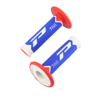REVETEMENT/POIGNEE PROGRIP 788 BLANC/BLEU/ROUGE (PR) TRIPLE DENSITE 115MM