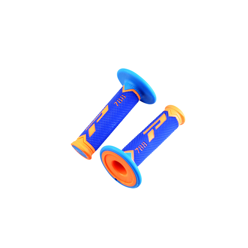 REVETEMENT/POIGNEE PROGRIP 788 BLEU/ORANGE FLUO/BLEU TURQUOISE (PR) TRIPLE DENSITE 115MM