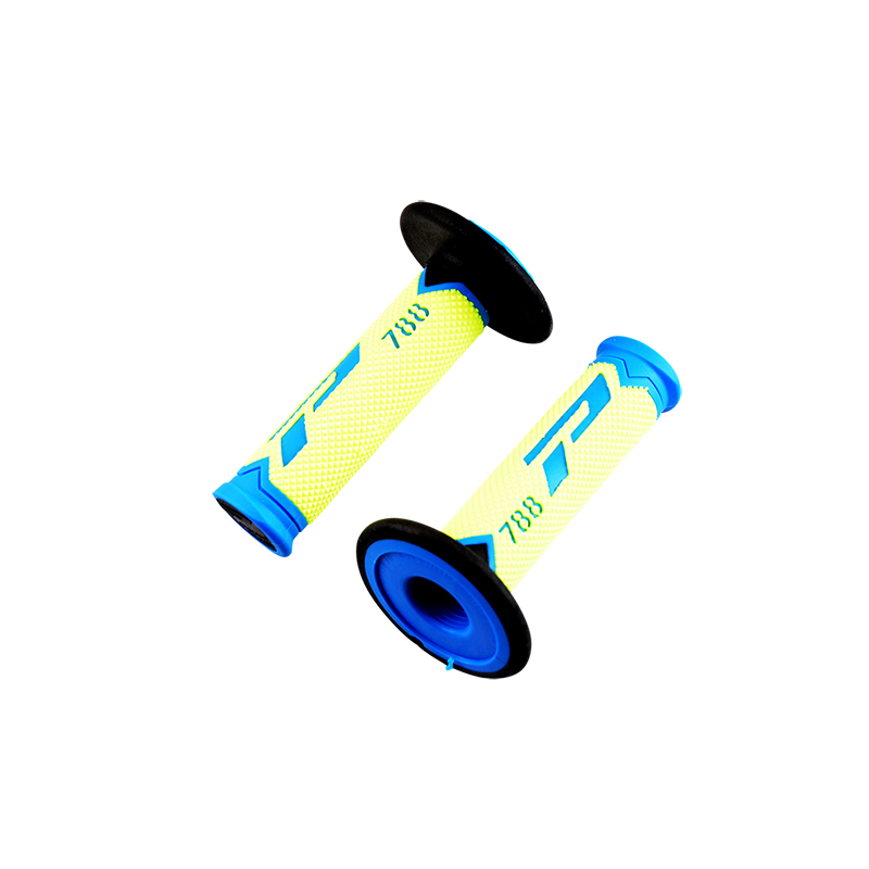 REVETEMENT/POIGNEE PROGRIP 788 JAUNE FLUO/BLEU/NOIR (PR) TRIPLE DENSITE 115MM