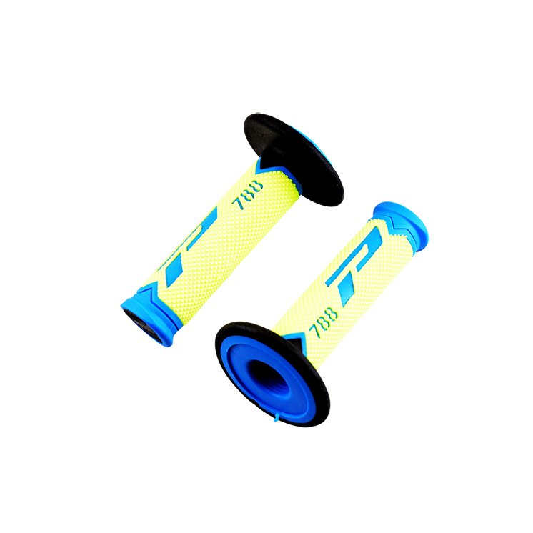 REVETEMENT/POIGNEE PROGRIP 788 JAUNE FLUO/BLEU/NOIR (PR) TRIPLE DENSITE 115MM