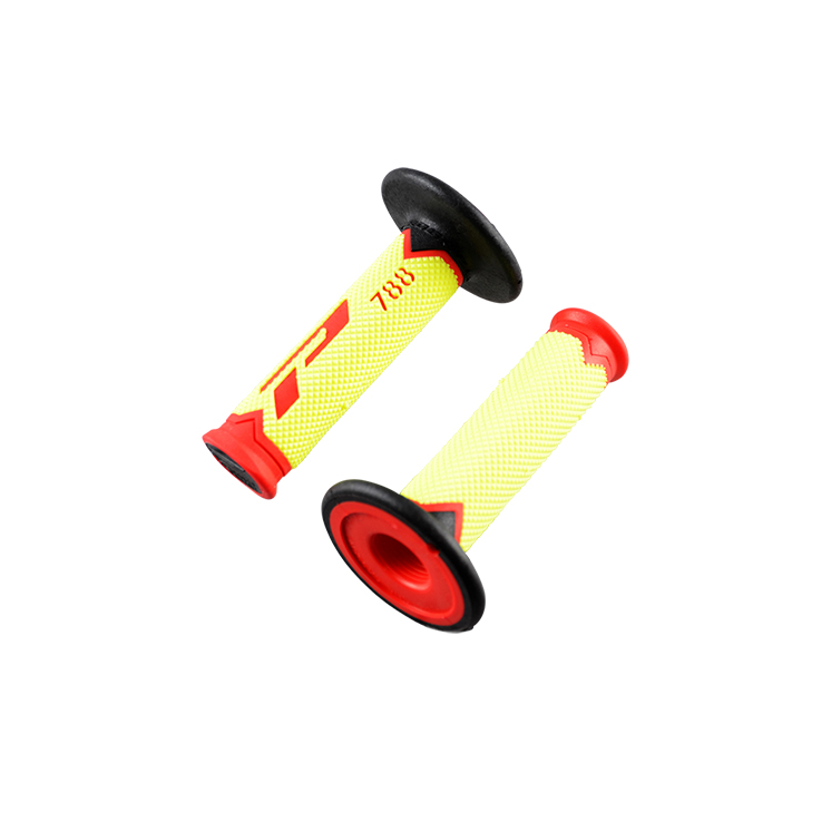 REVETEMENT/POIGNEE PROGRIP 788 JAUNE FLUO/ROUGE/NOIR (PR) TRIPLE DENSITE 115MM