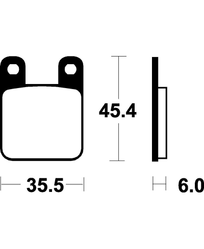 Plaquettes de frein TECNIUM Scooter organique - ME59 ME59