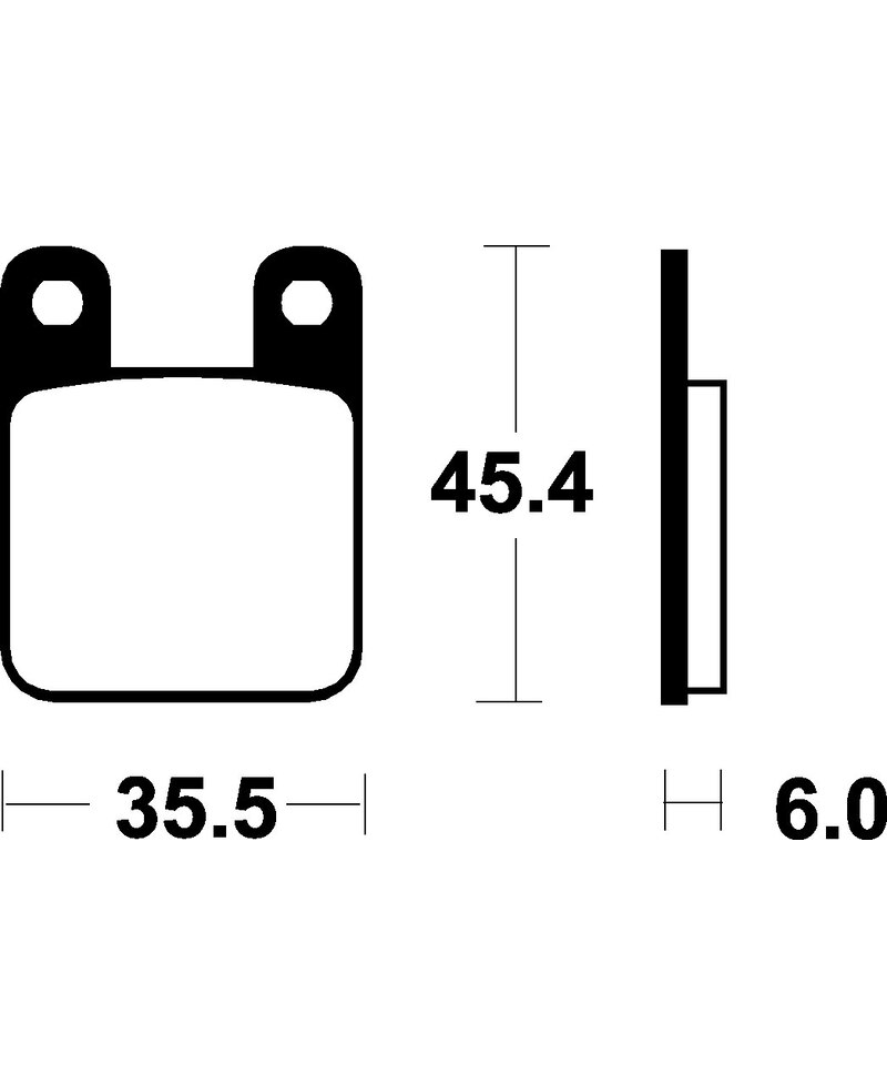 Plaquettes de frein TECNIUM Scooter organique - ME59 ME59