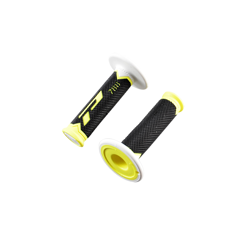 REVETEMENT/POIGNEE PROGRIP 788 NOIR/JAUNE FLUO/BLANC (PR) TRIPLE DENSITE