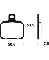 Plaquettes de frein TECNIUM Scooter organique - ME230 ME230