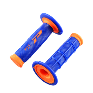 REVETEMENT/POIGNEE PROGRIP 791 BLEU/ ORANGE FLUO (PR) DOUBLE DENSITE 115MM