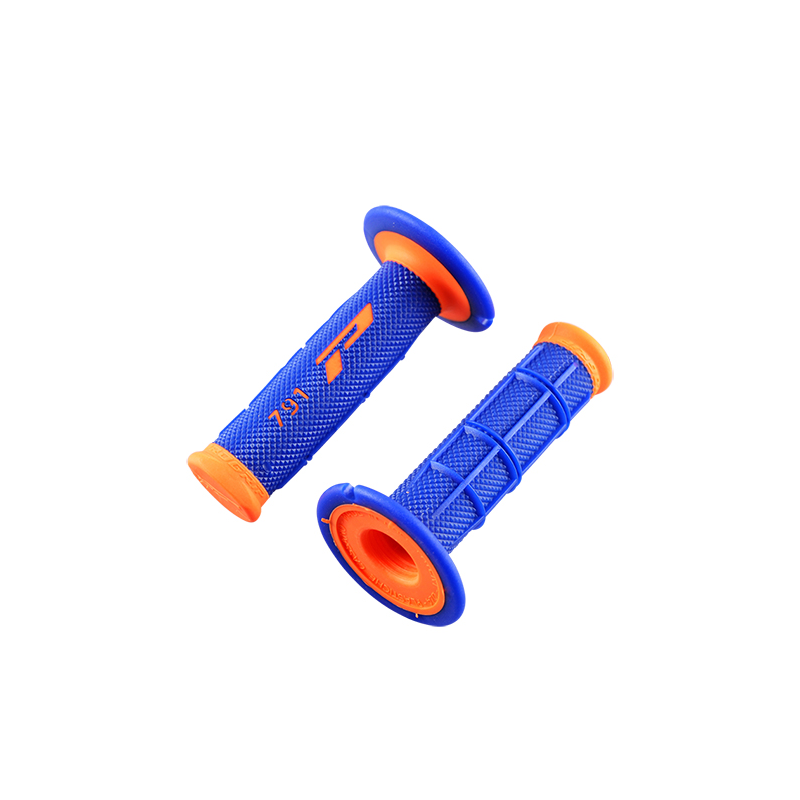 REVETEMENT/POIGNEE PROGRIP 791 BLEU/ ORANGE FLUO (PR) DOUBLE DENSITE 115MM