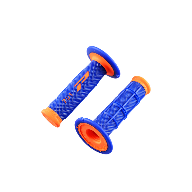 REVETEMENT/POIGNEE PROGRIP 791 BLEU/ ORANGE FLUO (PR) DOUBLE DENSITE 115MM