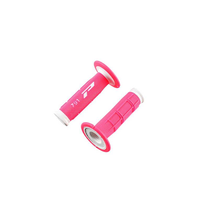 REVETEMENT/POIGNEE PROGRIP 791 FUSHIA/BLANC (PR) DOUBLE DENSITE 115MM
