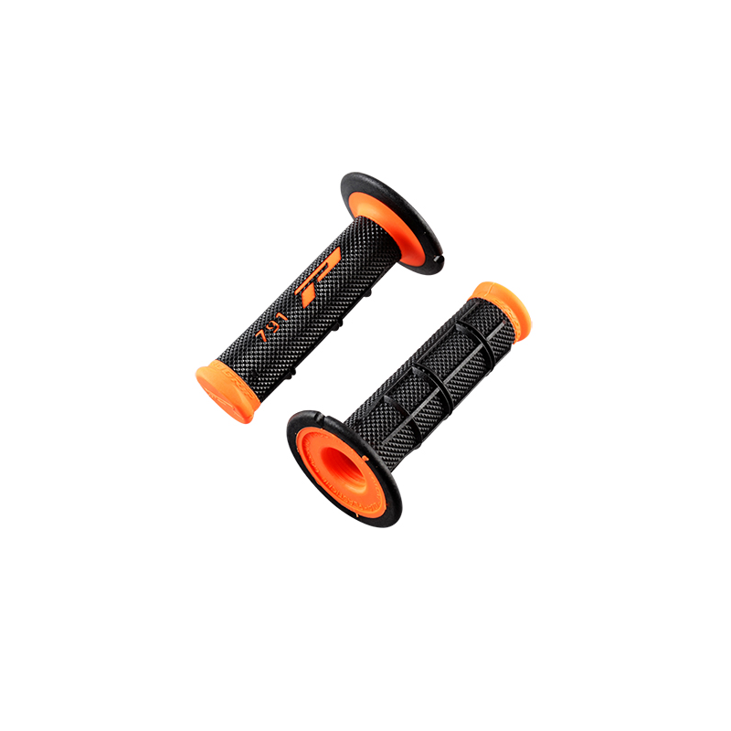 REVETEMENT/POIGNEE PROGRIP 791 NOIR/ORANGE FLUO (PR) DOUBLE DENSITE 115MM