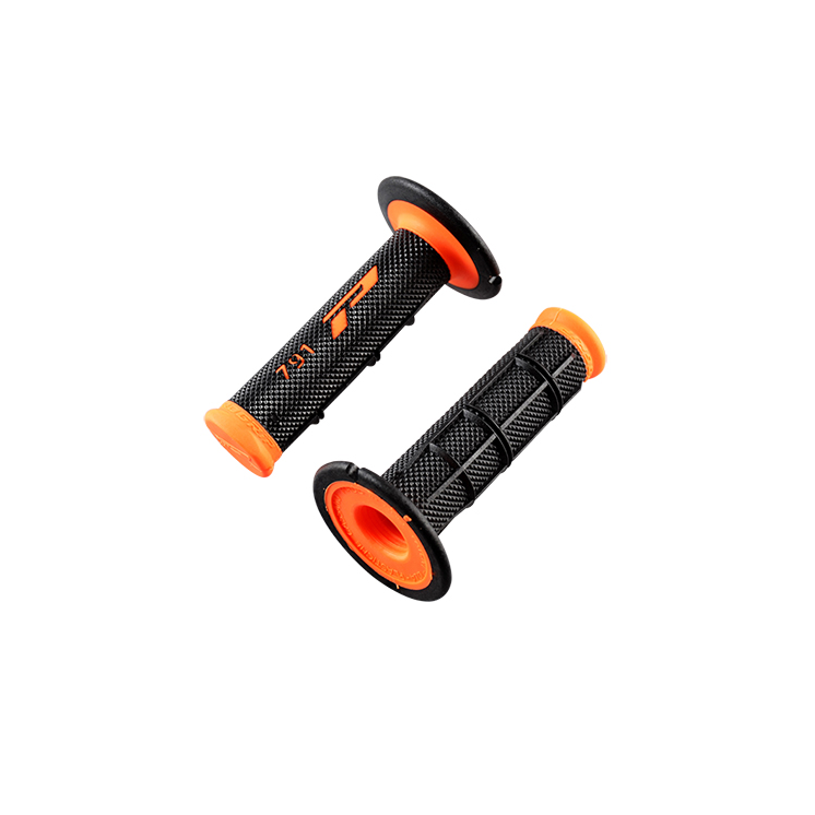 REVETEMENT/POIGNEE PROGRIP 791 NOIR/ORANGE FLUO (PR) DOUBLE DENSITE 115MM