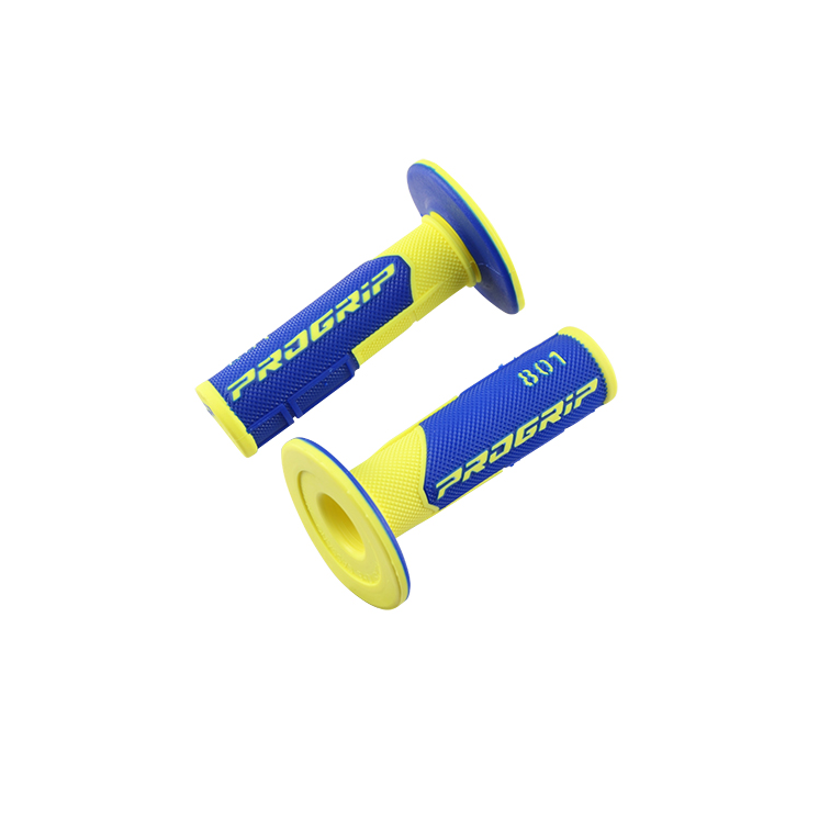 REVETEMENT/POIGNEE PROGRIP 801 JAUNE FLUO/BLEU (PR) DOUBLE DENSITE 115MM