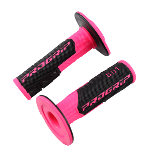 REVETEMENT/POIGNEE PROGRIP 801 ROSE/NOIR (PR) DOUBLE DENSITE 115MM