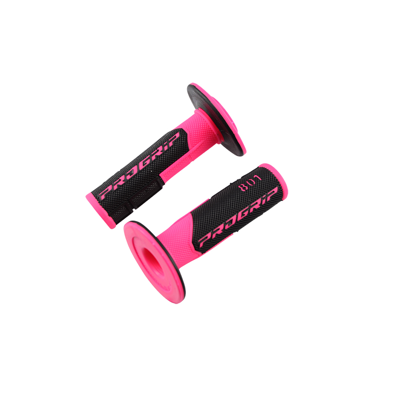 REVETEMENT/POIGNEE PROGRIP 801 ROSE/NOIR (PR) DOUBLE DENSITE 115MM