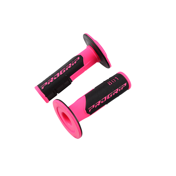 REVETEMENT/POIGNEE PROGRIP 801 ROSE/NOIR (PR) DOUBLE DENSITE 115MM