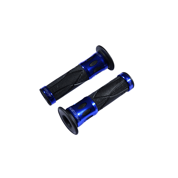 REVETEMENT/POIGNEE PROGRIP ROAD 728 NOIR/BLEU (PR) BAGUE ALU 122MM