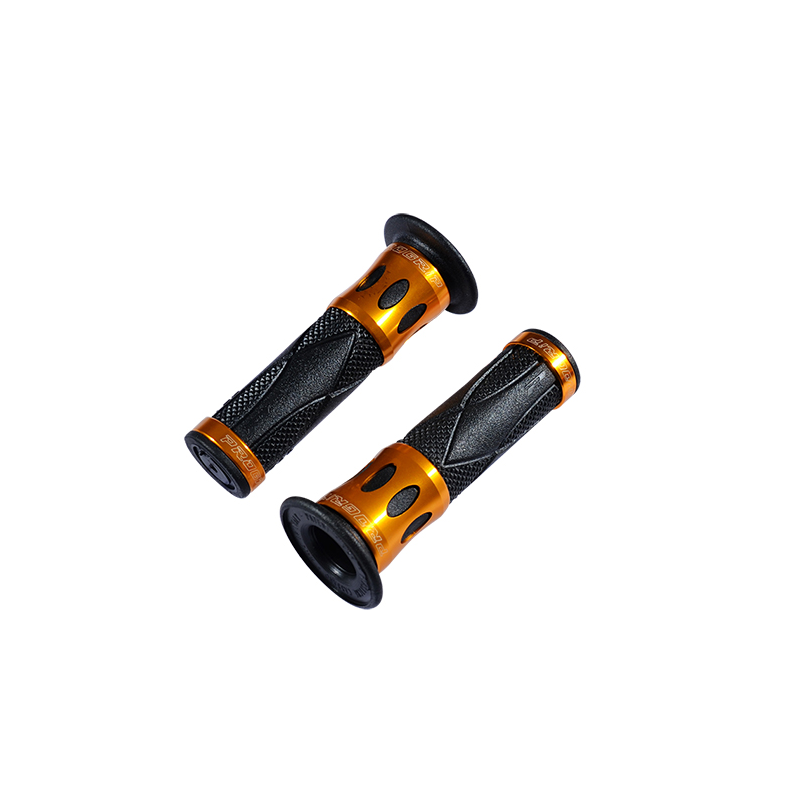 REVETEMENT/POIGNEE PROGRIP ROAD 728 NOIR/OR (PR) BAGUE ALU 122MM