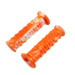 REVETEMENT/POIGNEE TUN'R SKULL ORANGE/BLANC (PR)