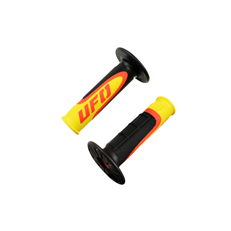 REVETEMENT/POIGNEE UFO AXIOM NOIR/JAUNE TRIPLE DENSITE (PR)