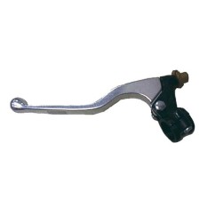 Levier long + cocotte d'embrayage BIHR aluminium coule poli/noir universel