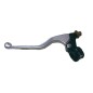 Levier long + cocotte d'embrayage BIHR aluminium coule poli/noir universel