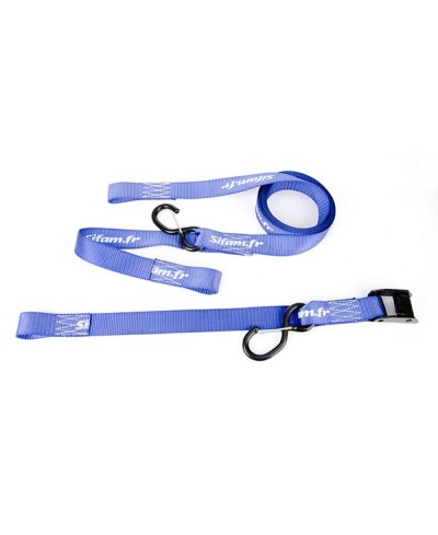 Sifam - Sangles de guidon BLUE FORCE (x2) avec Crochets Sécurité - 32 x 250 mm - 500Kg