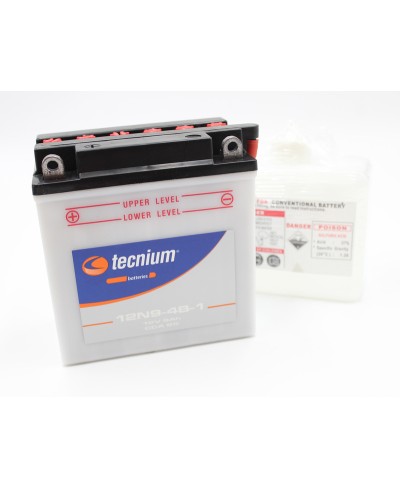 Batterie TECNIUM conventionnelle avec pack acide - 12N9-4B-1