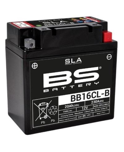 Batterie BS BATTERY SLA sans entretien activé usine - BB16CL-B