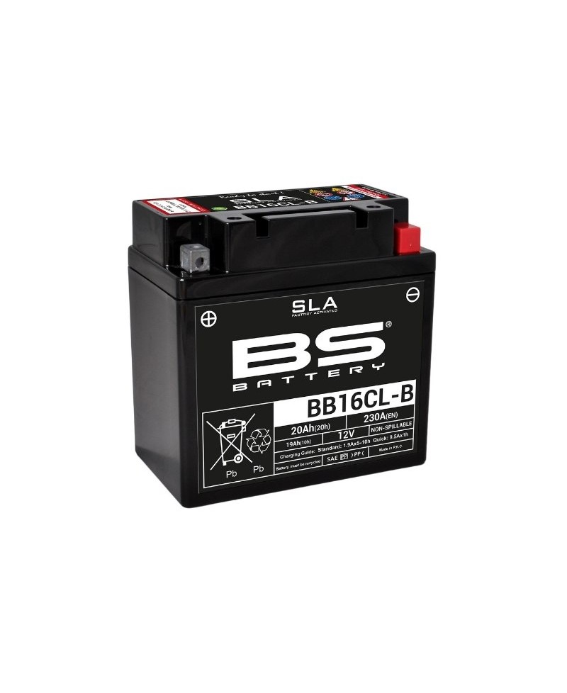 Batterie BS BATTERY SLA sans entretien activé usine - BB16CL-B