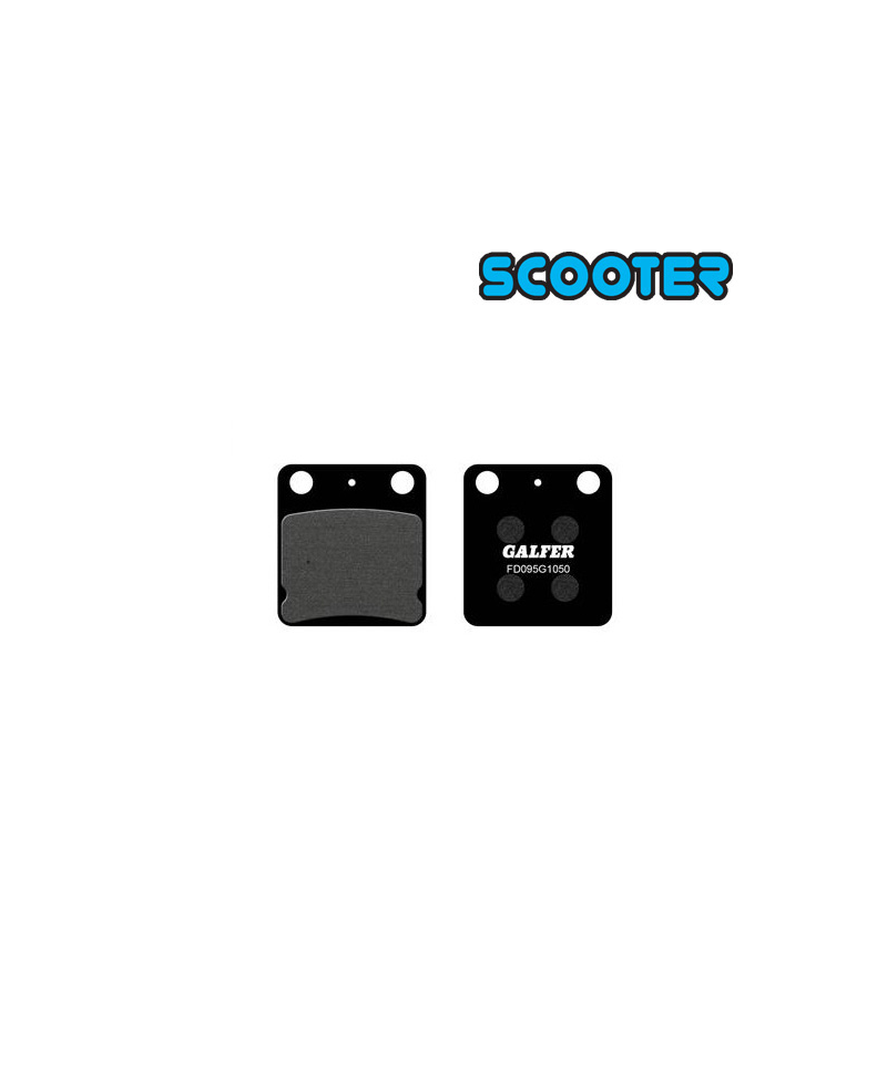 PLAQUETTE FREIN  09 GALFER FD095G1050 ADAPT. AV/AR PEUGEOT VIVACITY/SUM UP/DAELIM (PR)