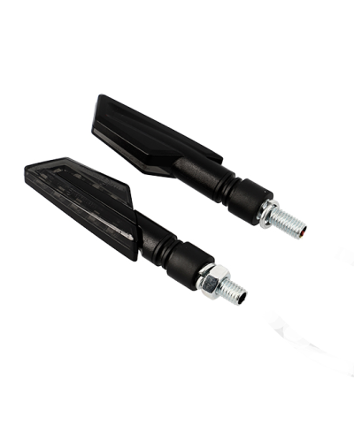 CLIGNOTANT BLACKWAY PEGASE + LED/FEU POSITION*/ARRIERE NOIR FUME (PR) - HOMOLOGUE CE