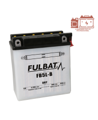 BATTERIE FB5L-B FULBAT 12V5AH LG120 L60 H130 (LIVRE AVEC ACIDE)