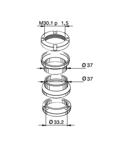 JEU DIRECTION SCOOTER  ADAPT. SPEEDFIGHT/TREKKER/VIVACITY/LUDIX/JET FORCE/ELYSTAR