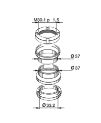JEU DIRECTION SCOOTER  ADAPT. SPEEDFIGHT/TREKKER/VIVACITY/LUDIX/JET FORCE/ELYSTAR