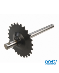 AXE PEDALIER/POULIE CYCLO ADAPT. PEUGEOT 103 MVL/SP/VOGUE/CHRONO