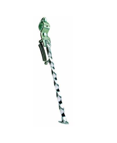 BEQUILLE CYCLO LATERALE TUN'RADAPT. 103 MVL/VOGUE/SP BRAS OVAL TORSADE LONGUE CHROME