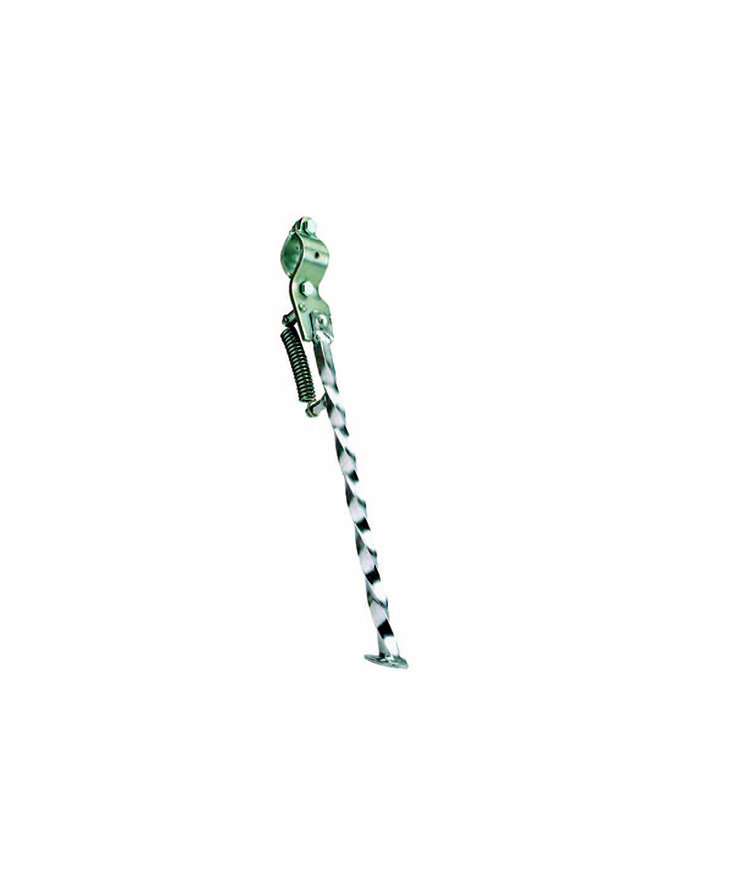 BEQUILLE CYCLO LATERALE TUN'RADAPT. 103 MVL/VOGUE/SP BRAS OVAL TORSADE LONGUE CHROME