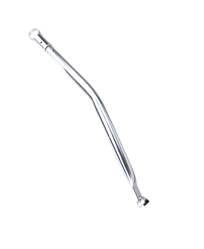 RAIDISSEUR CADRE/BARRE DE RENFORT CYCLO  ADAPT. MBK 51 COUDE ROND CHROME