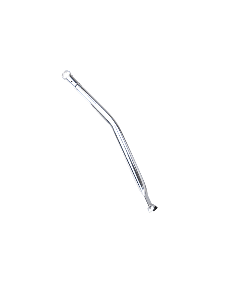 RAIDISSEUR CADRE/BARRE DE RENFORT CYCLO  ADAPT. MBK 51 COUDE ROND CHROME