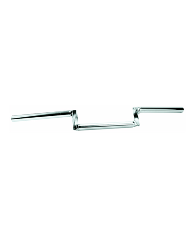 GUIDON CYCLO Z.BARRE TORSADE H5 CHROME