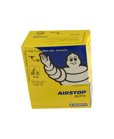 CHAMBRE A AIR SCOOTER  8" 4.50 X 8 MICHELIN AIRSTOP 8C3 (VALVE COUDEE 90°)