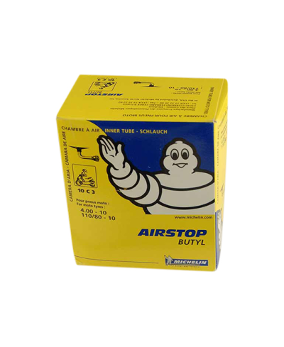 CHAMBRE A AIR SCOOTER 10" 4.00 X 10 MICHELIN AIRSTOP 10C3 (VALVE COUDEE 90°)