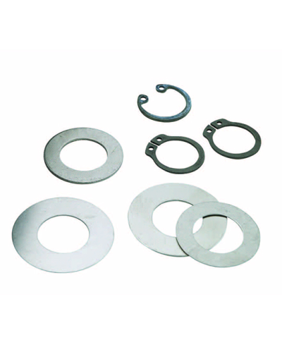 RONDELLE POULIE ADAPT. MBK 16X27/16X32 (EP. 0,5/0,7/1,2) AVEC CLIPS (KIT) (PEDALIER)