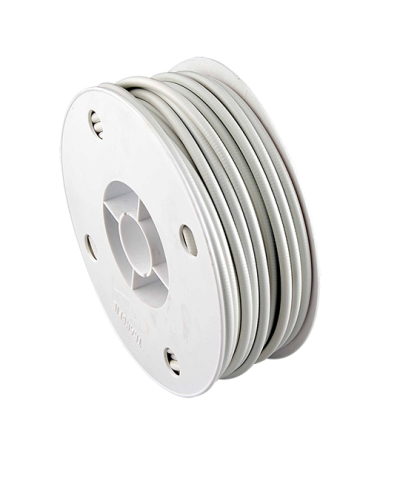 GAINE DIAMETRE EXT. 5MM DIAMETRE INT. 2.6MM - BLANCHE (ROULEAU DE 50 METRES)