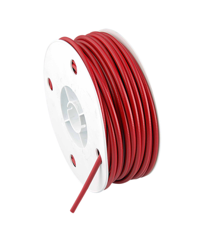 GAINE DIAMETRE EXT. 5MM DIAMETRE INT. 2.6MM - ROUGE (ROULEAU DE 50 METRES)