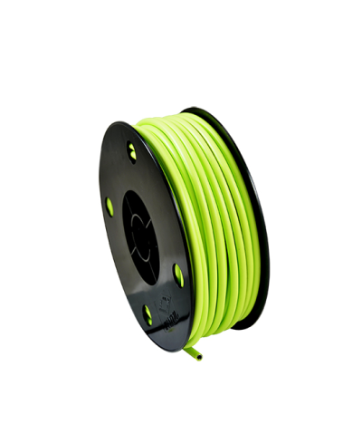 GAINE DIAMETRE EXT. 5MM DIAMETRE INT. 2.6MM - VERT ANIS (ROULEAU DE 50 METRES)