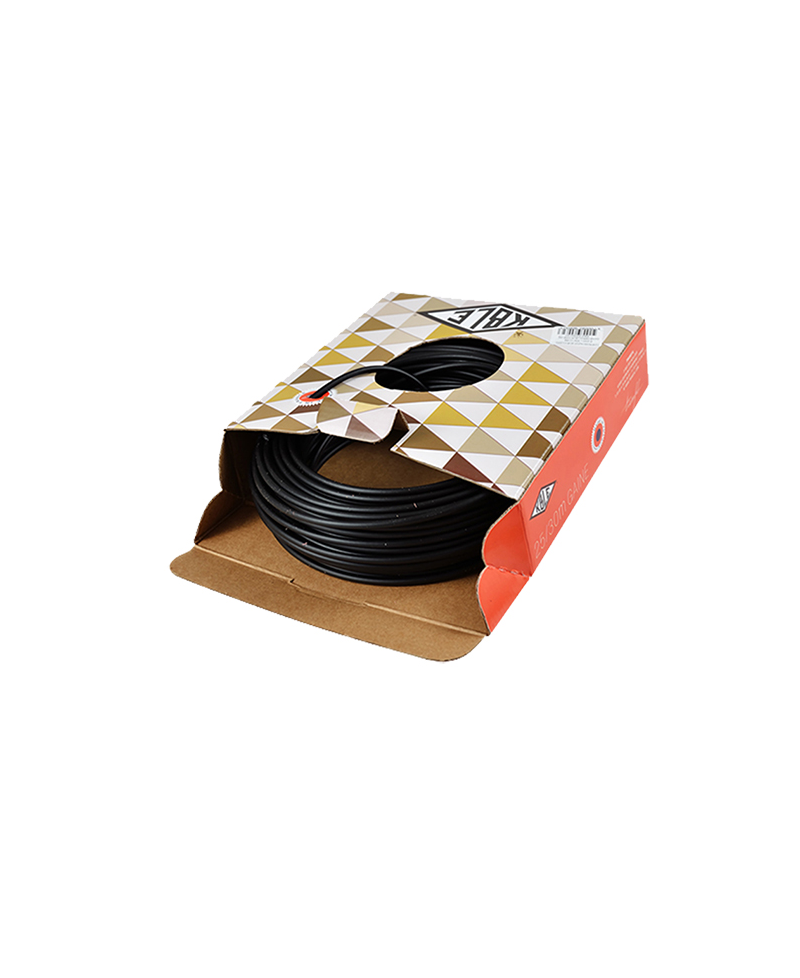 GAINE DIAMETRE EXT. 6MM DIAMETRE INT. 3.2MM - NOIR (ROULEAU DE 30 METRES)